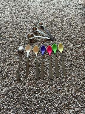 Lot of 9 Gerber Nuk Soft Tip Baby Spoons, Oneida Infant Spoon, and Stainless